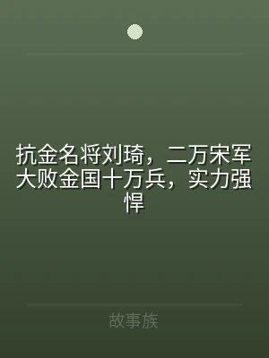 抗金名将刘琦，二万宋军大败金国十万兵，实