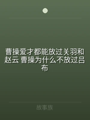 曹操爱才都能放过关羽和赵云 曹操为什么不