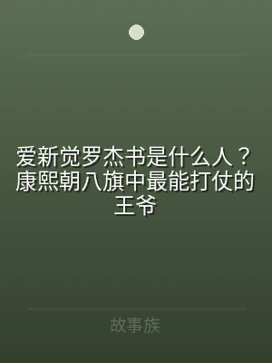 爱新觉罗杰书是什么人？康熙朝八旗中最能打