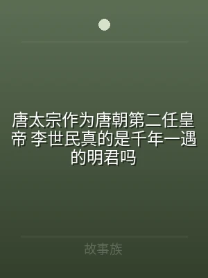 唐太宗作为唐朝第二任皇帝 李世民真的是千