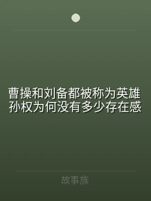 曹操和刘备都被称为英雄 孙权为何没有多少
