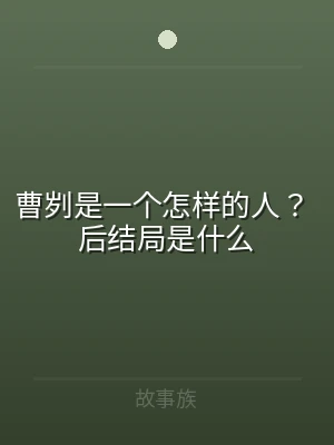 曹刿是一个怎样的人？ 后结局是什么
