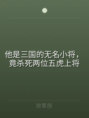 他是三国的无名小将，竟杀死两位五虎上将