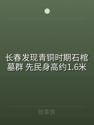 长春发现青铜时期石棺墓群 先民身高约1.