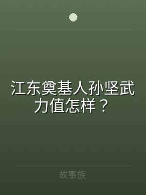江东奠基人孙坚武力值怎样？