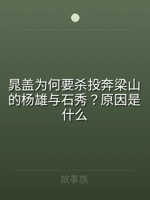 晁盖为何要杀投奔梁山的杨雄与石秀？原因是