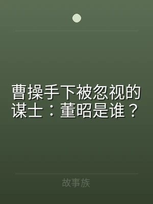 曹操手下被忽视的谋士：董昭是谁？